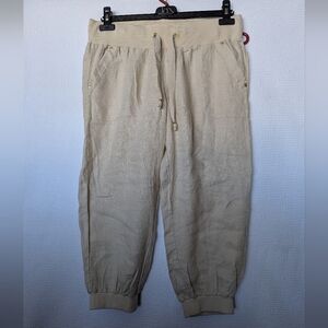 Guess Women's Boho Lilybet Linen Capris NWT